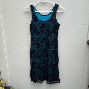 Lace tank dress